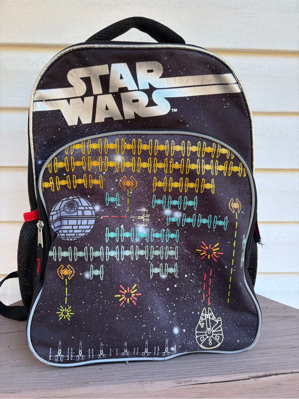 Star Wars Kids Backpack Death Star Millennium Falcon TIE Fighter School Bag